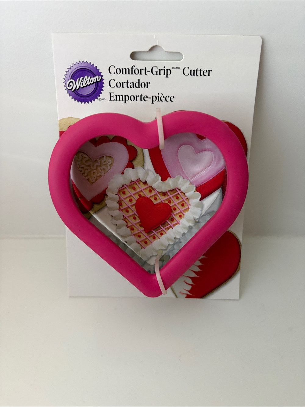 NEW Wilton Hot Pink Comfort-Grip Heart Cutter - Home Party Supplies